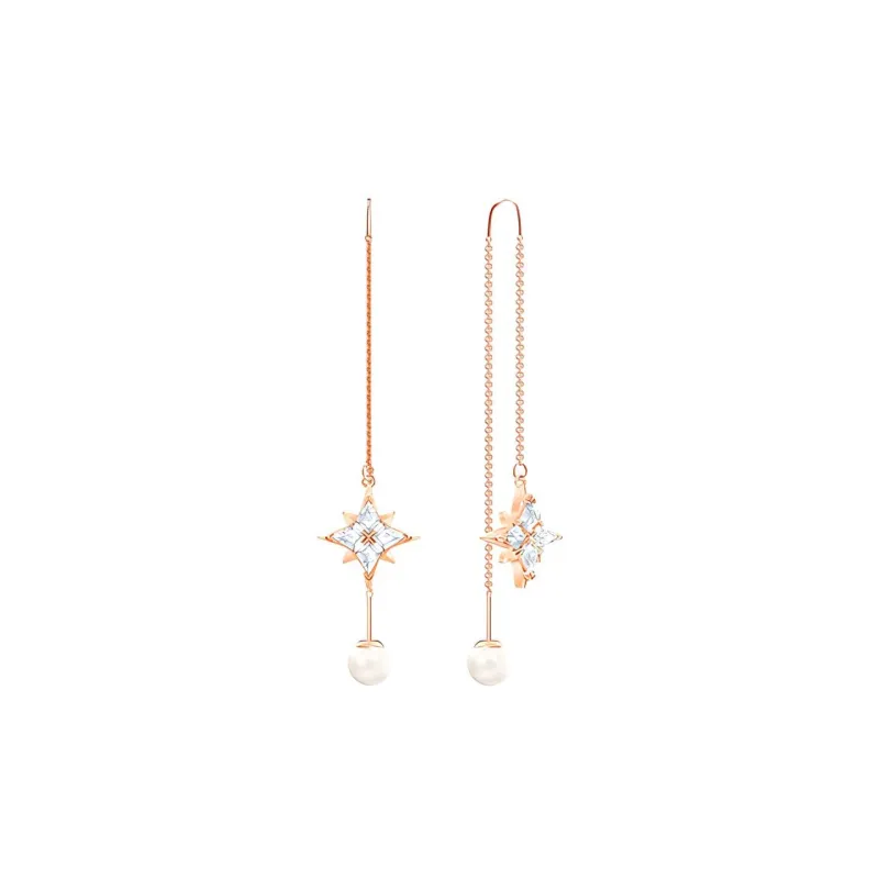 Swarovski Earrings Women's Rose Gold Tone Plated-2