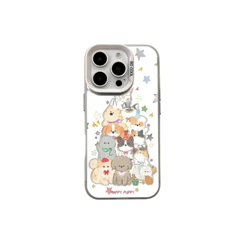 Wei Xin Acrylic Material Cat And Dog Stacking Fun Phone Cases Compatible With IPhone 16/15 Pro Max/Apple 13/14 Pro/Max
