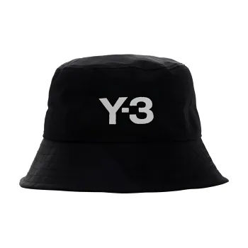 Y-3 Logo Embroidered Bucket Hat