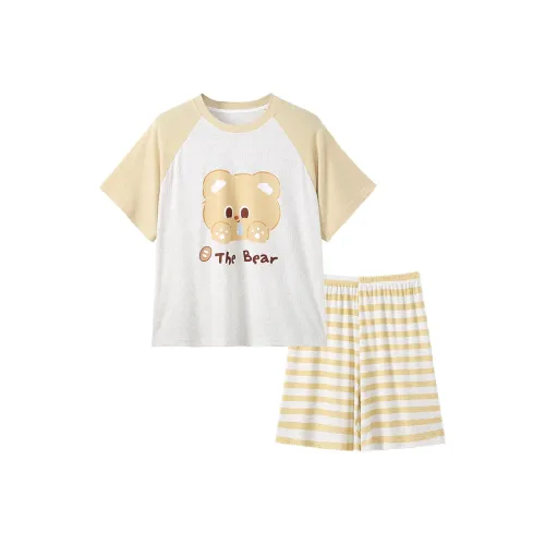 YUZHAOLIN Pajama Set Women's Yellow