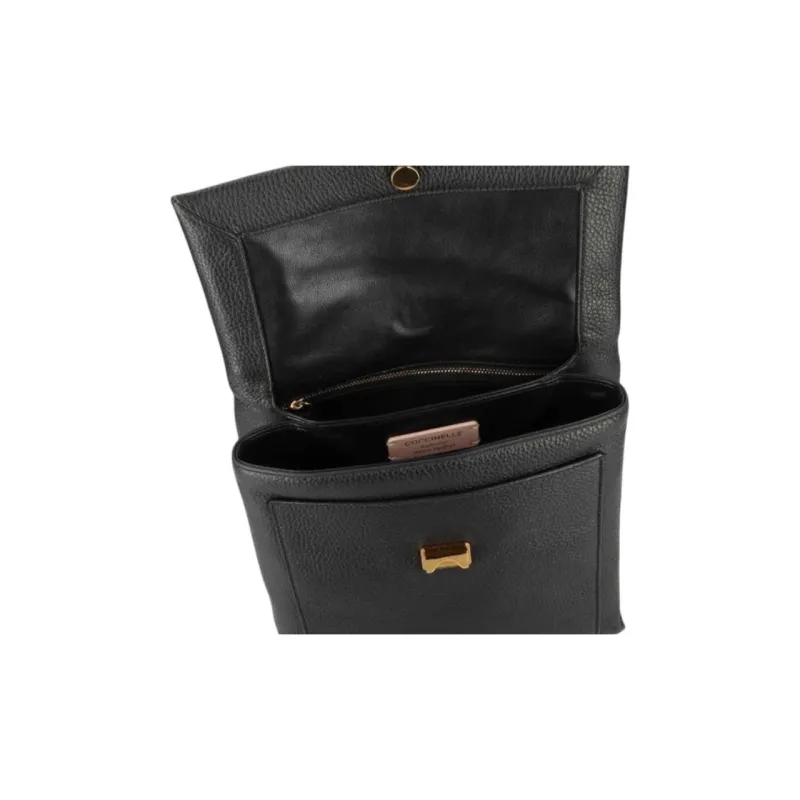 COCCINELLE Leather Backpack Women's Black-3