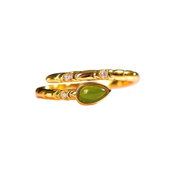 Jade Ink Love Hetian Jade Rings Jasper Unisex