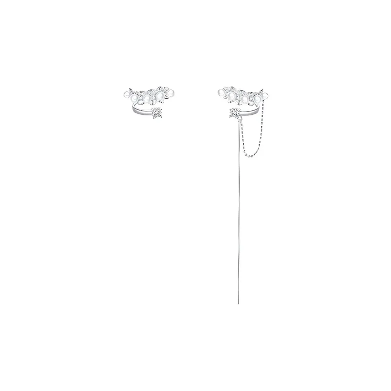 PIARA Faux Pearl Clip On Earrings Women's-0