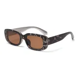 Pearl Glow Leopard Print Tea Brown Lens