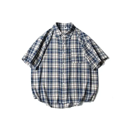 BONAS Shirts Unisex Navy Blue
