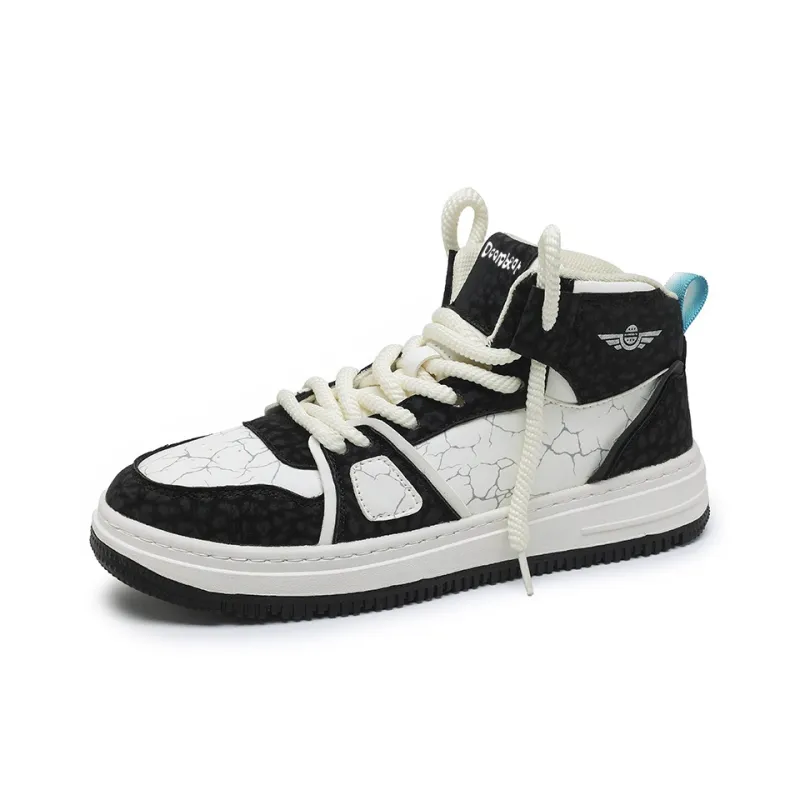 Budding Bear Slip Resistant, Abrasion Resistant, Lightweight, Height Increasing High Top Skateboard Shoes Men's-13