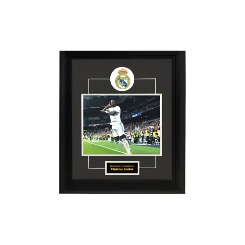 Three For Vinicius Or Vinicius Junior targa Madrid Player Signed Photo With SA Certificate Collection