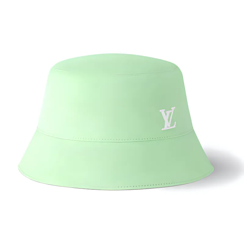LOUIS VUITTON Cotton Polyester Bucket Hats Unisex Green-0