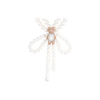 YVMIN Bear Bow Pearl Necklace