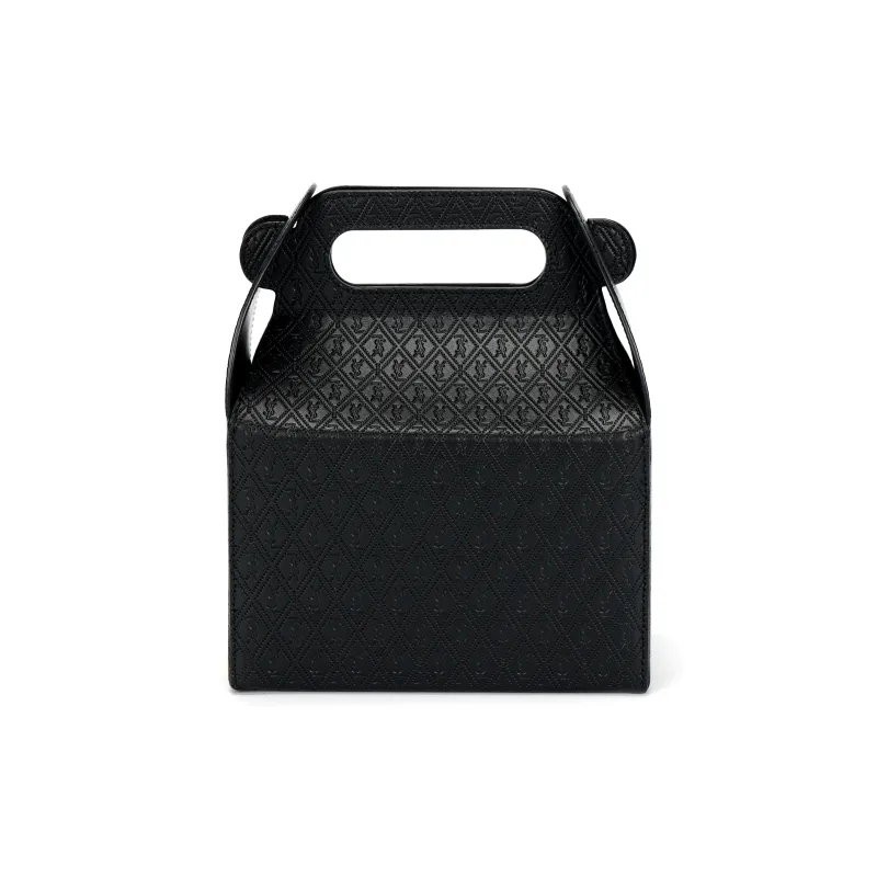 SAINT LAURENT Leather Handbag Regular Men's Black-2