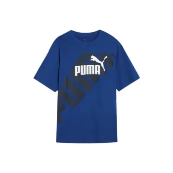 PUMA Power Graphic T Shirt Men's Blue Glaze Color