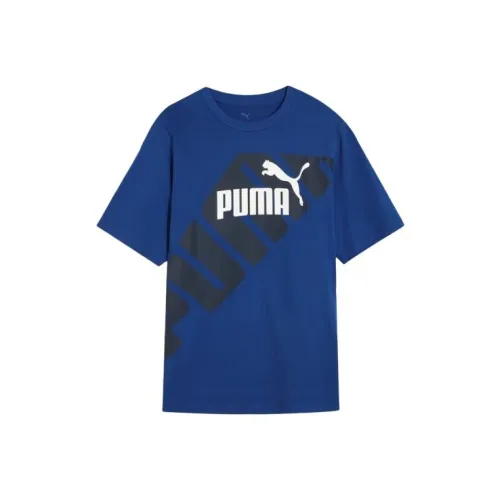 PUMA Power Graphic T Shirt Men's Blue Glaze Color