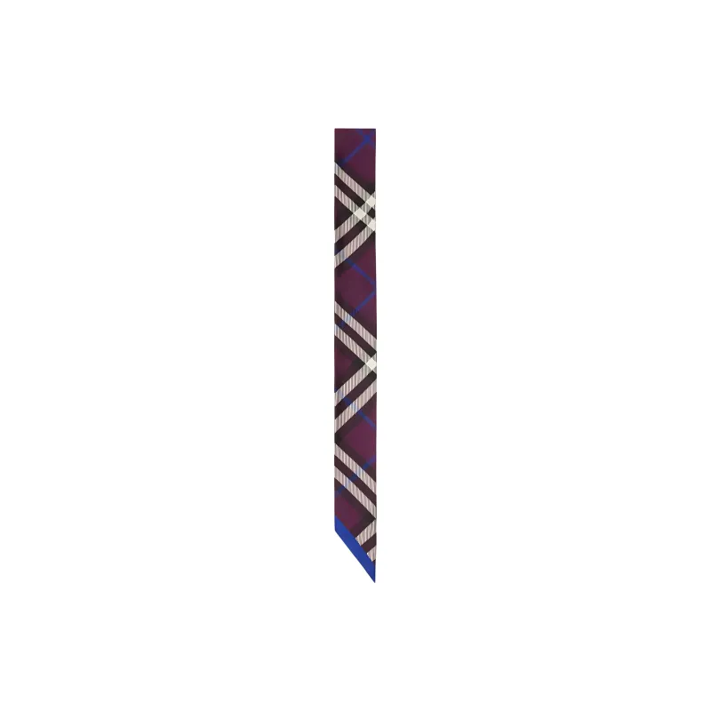 Burberry Mulberry Silk Silk Scarves Women's Purple-1