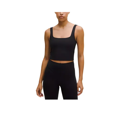 Lululemon Wunder UnderCropped Collection Tank Top Light Support A/B Cup Tonal Stripe Sports Underwear Women's
