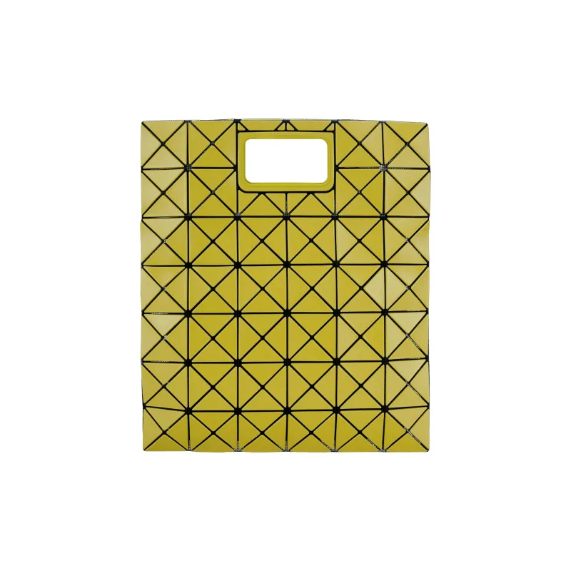 ISSEY MIYAKE Polyvinyl Chloride Resin Handbag Women's Yellow-2