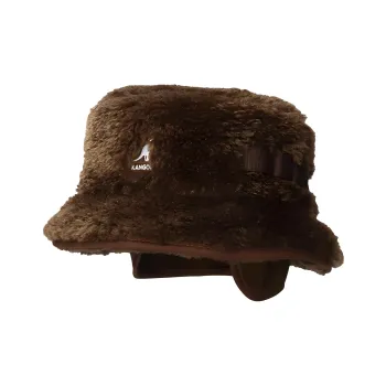KANGOL Polyester Bucket Hats Unisex Brown