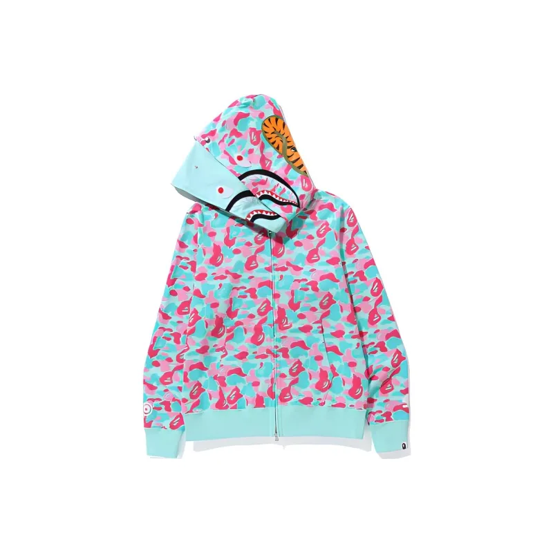 Bape Store Miami Shark Full Zip Hoodie-1