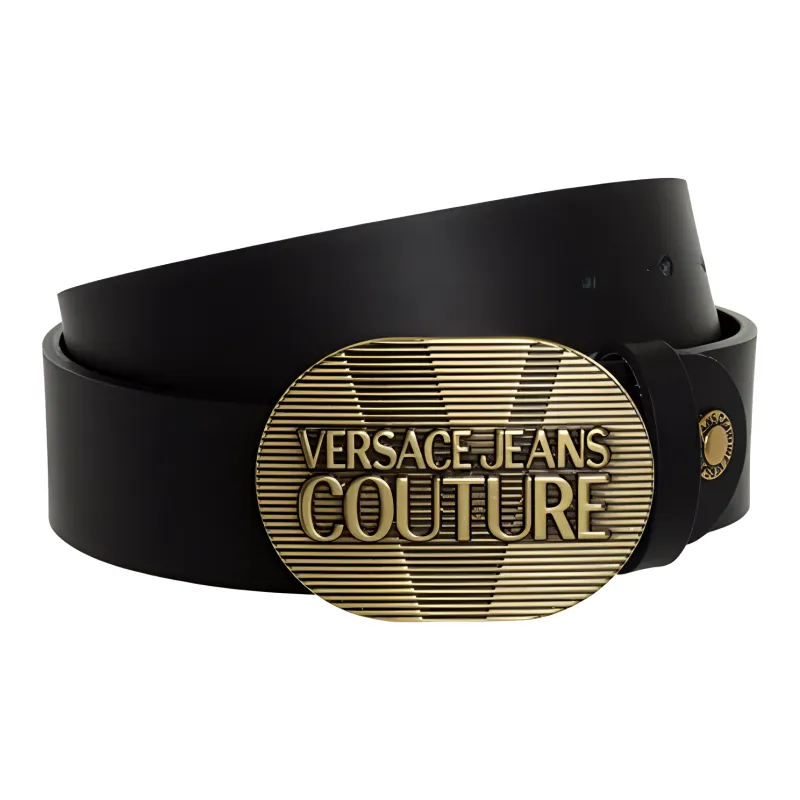 VERSACE JEANS COUTURE Casual Fashion Smooth Buckle Unisex Width 4cm-1