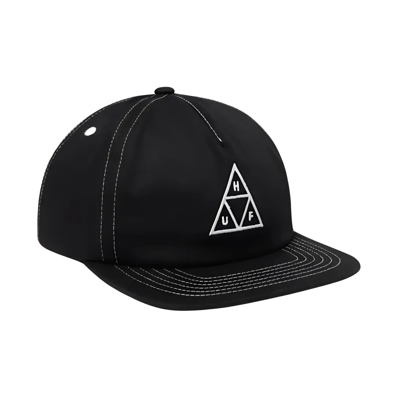 HUF Cotton Baseball Caps Unisex Black-0