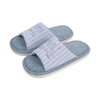 Thin Strips Slippers Women's, Denim Blue