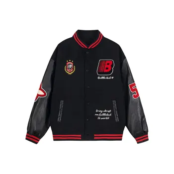 Pirkadat Baseball Jacket Unisex Black