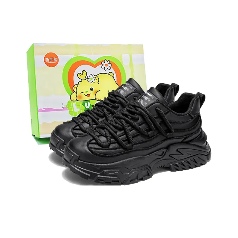 Budding Bear Slip Resistant, Abrasion Resistant, Lightweight, Height Increasing Low Top Chunky Sneakers Men's-6