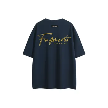 Lafetto T Shirt Unisex Navy Blue