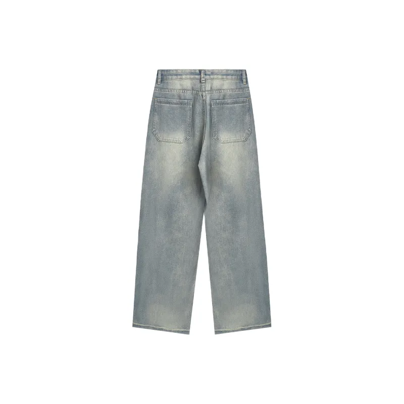 FAVEPOP Jeans Unisex Washed Blue-1