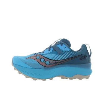 Saucony ENDORPHIN EDGE Cushioning, Wear Resistant Low Top Running Shoes Women's Blue
