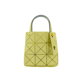 ISSEY MIYAKE CARAT Polyvinyl Chloride Resin Diamond Handbag Mini Women's Yellow