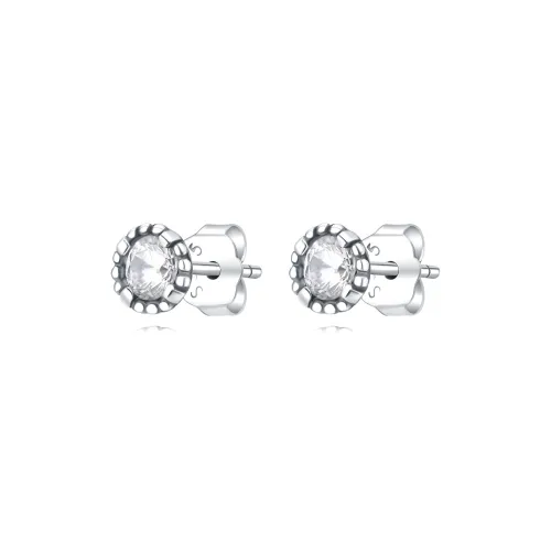 KwOnline S925 Silver Stud Earrings Unisex