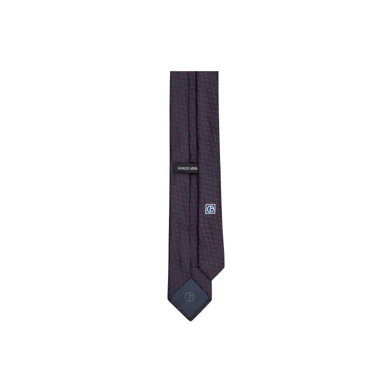 GIORGIO ARMANI Patterned-jacquard Tie-4