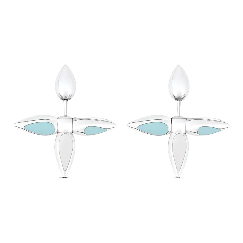 LOUIS VUITTON Earrings Women's Silver-1