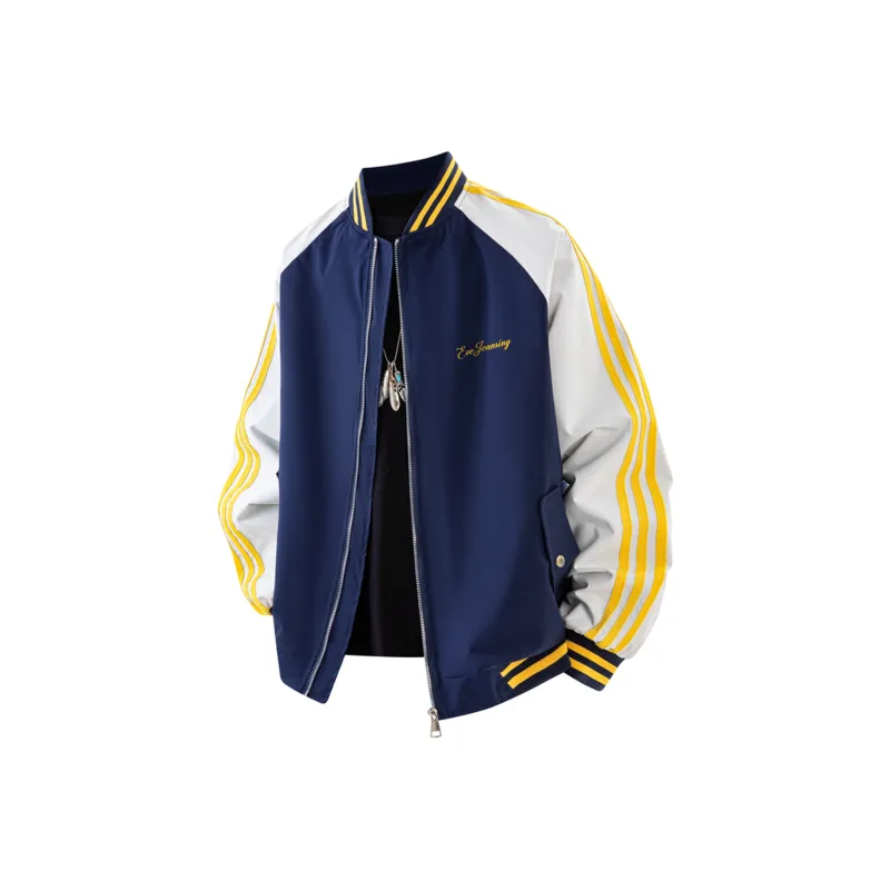 Yiwen Jackets Coats Unisex Navy Blue-12