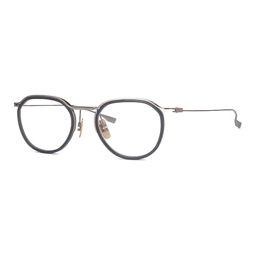 DITA Plate And Metal Irregular Shape Eyeglass Frames Unisex Black