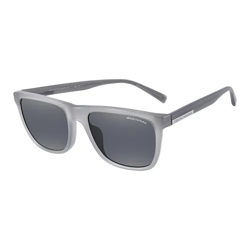ARMANI EXCHANGEAE Plate Frame Square Sunglasses Men's Gray