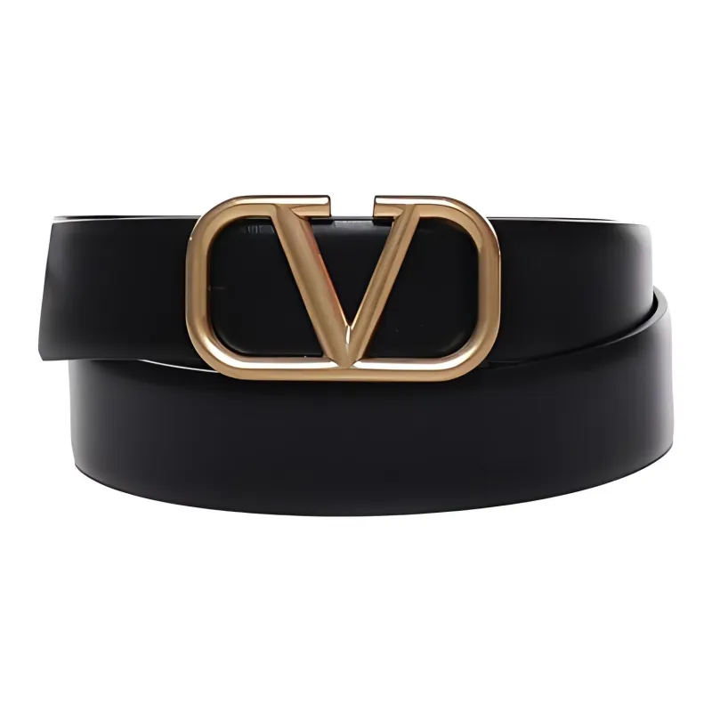 Valentino Leather Belts Men Black-0