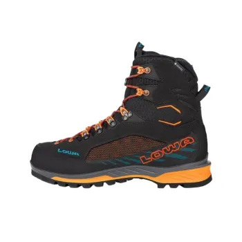 Lowa Anti Slip Wear Resistant High Top Outdoor Shoes Men's Black Orange