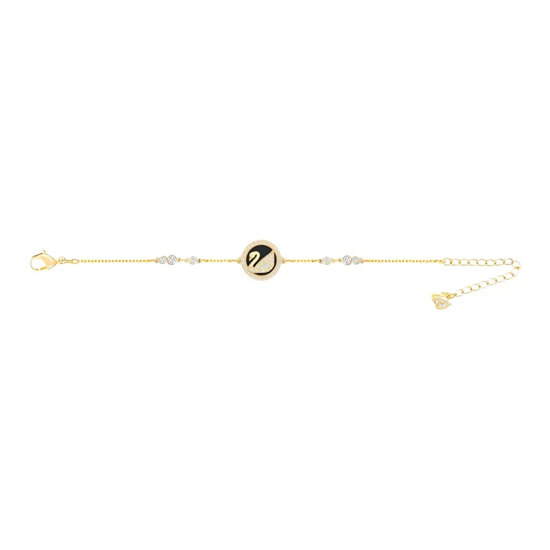 Swarovski Leather Swan Bracelets Women's-1