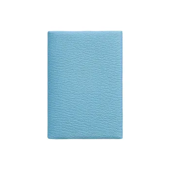 HERMES Calvi Duo Mysore Goat Skin Card Holder Women's 7N Celeste Sky Blue