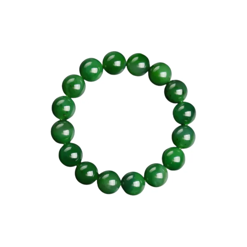 MY WORLD BEGINS AND ENDS WITH YOU Hetian Jade Bracelets Jasper Unisex-0