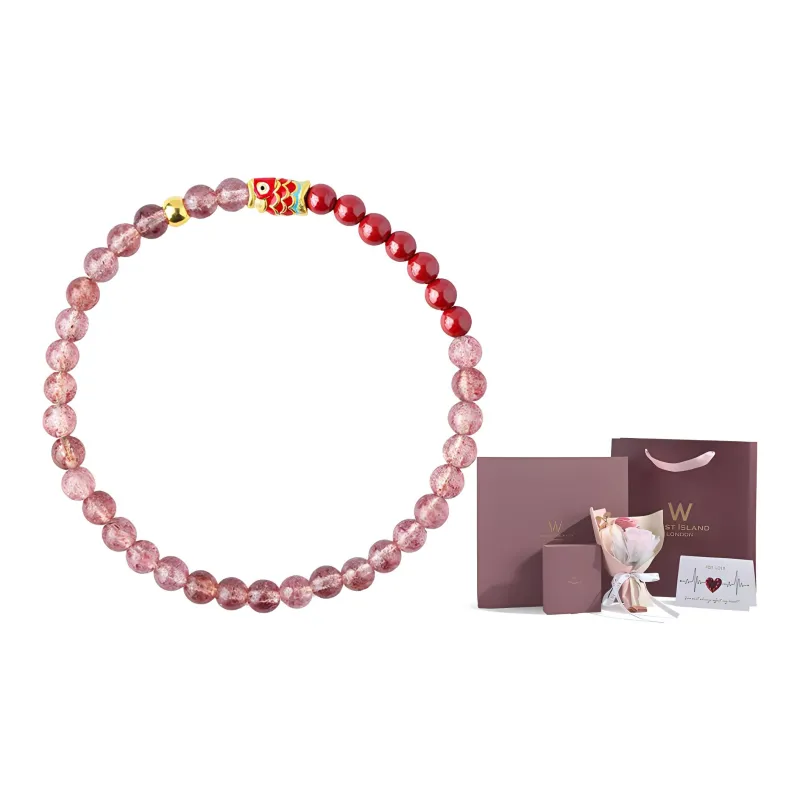 WEST ISLAND Reconstructed Cinnabar Bracelets Women's-4