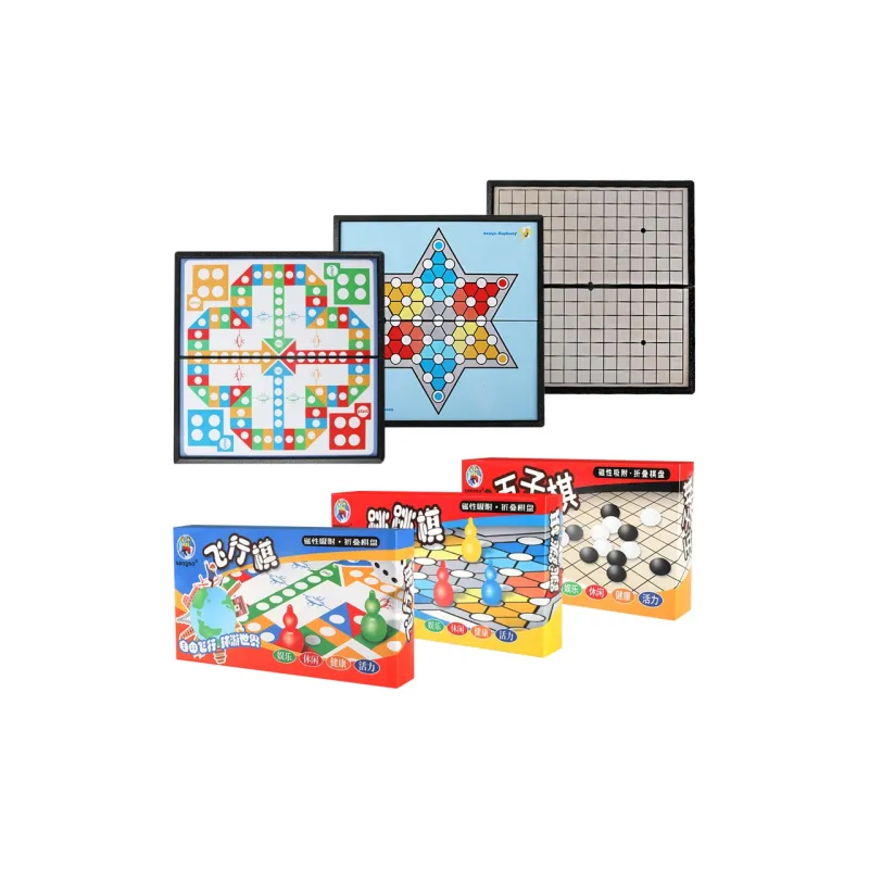 Holy Hands Flight Chess Five In A Row Chinese Chess Checkers Multifunctional Board All in One Board Games-10