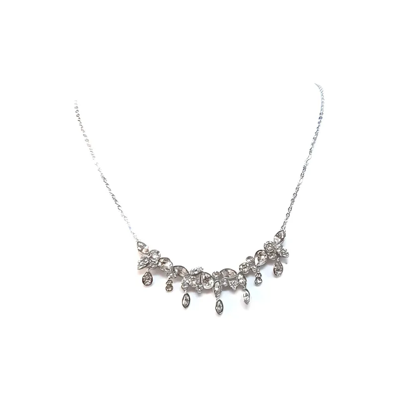 Swarovski Metal, Swarovski Crystal Necklaces Women's Silver-1
