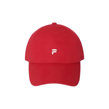 FILA 100% Cotton Baseball Caps Unisex Red