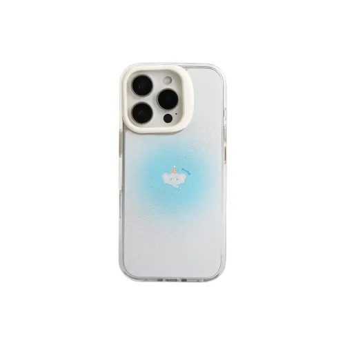 Sopi Acrylic Material Blue Blended Elephant Avatar Phone Cases Compatible With IPhone 16/15 Pro Max/Apple 13/14 Pro/Max