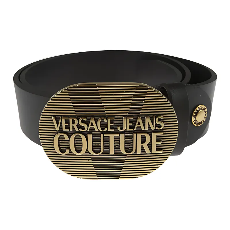 VERSACE JEANS COUTURE Casual Fashion Smooth Buckle Unisex Width 4cm-0