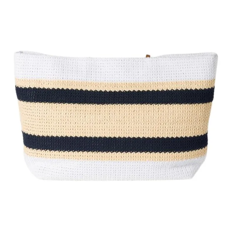 MIU MIU Cotton Tote Bag, Shopping Bag, Handbag, Shoulder Bag Women's Natural & White-3