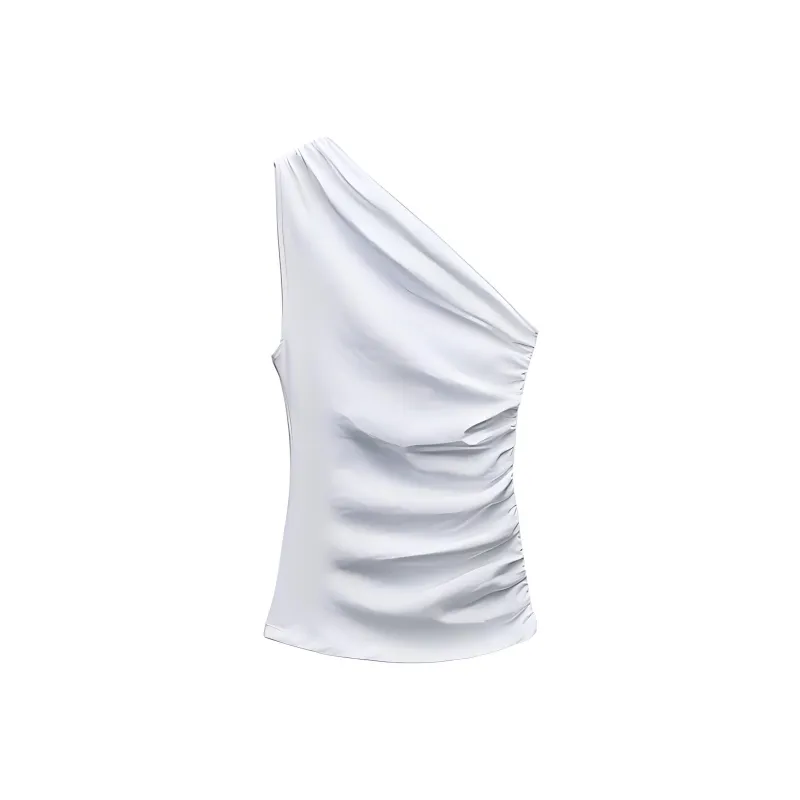 ZARA Tank Tops Women's White-1