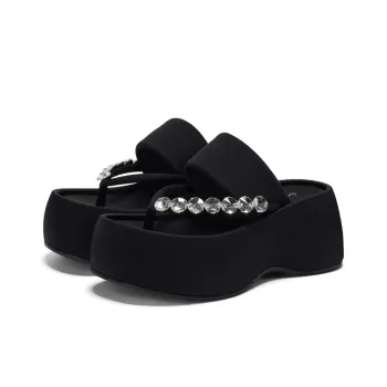 MXGM Abrasion Resistant Slip Resistant Flip Flops Women's Black